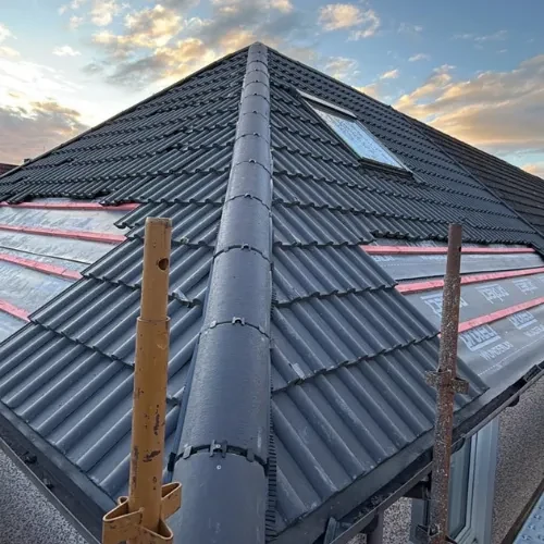 Recent roof project completed in Mansfield